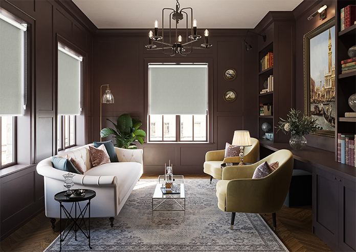 Nairn (Blackout), Angora Grey - Twist&Fit Roller Blind - Image 8